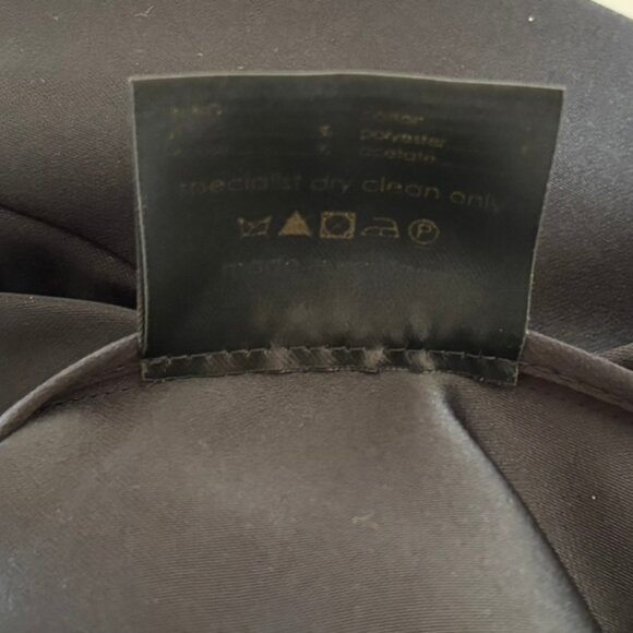 Roksanda Black Balmont Ponte-Backed Satin Midi Skirt - Size 2 - New with Tags - Picture 6 of 6